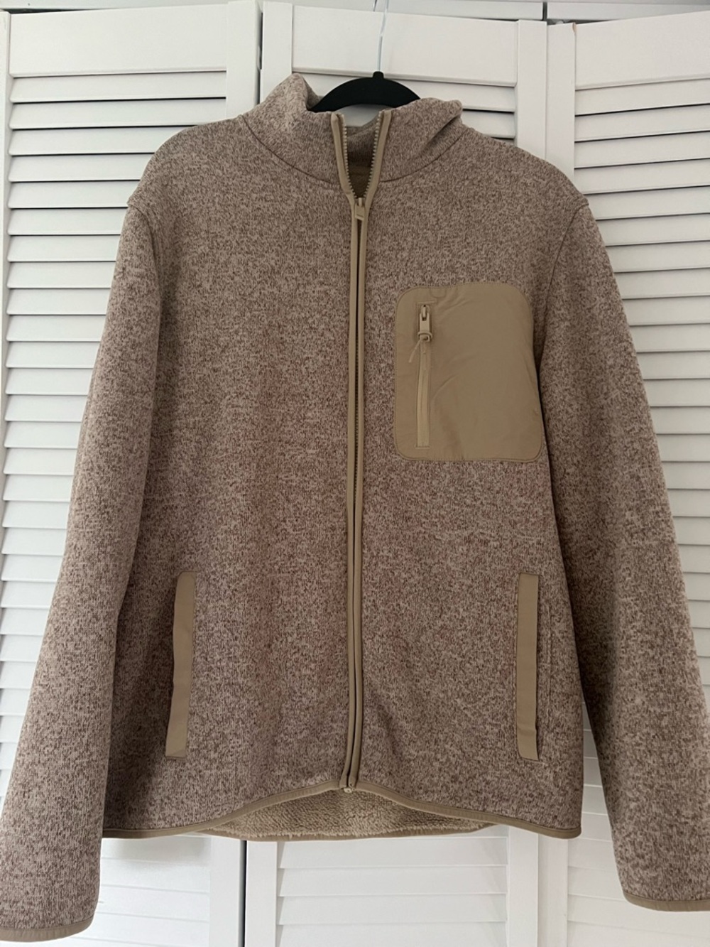 Old Navy Beige/Tan Lightweight Zip-Up Shirt Jacket